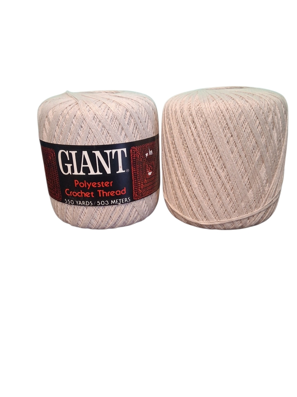 GIANT Polyester Crochet Thread Skein in Light Tan 3087